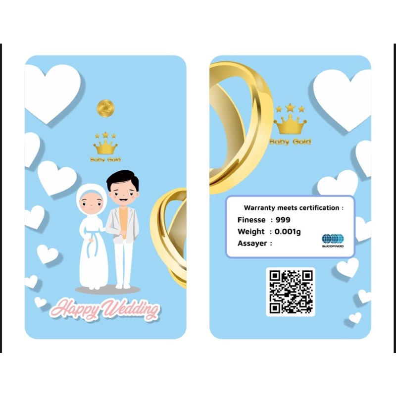 Baby Gold Seri Happy Wedding Jilbab 0.001