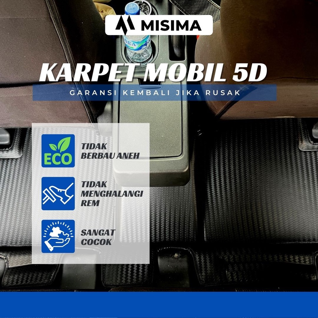 Karpet Mobil / Car Mats Mitsubishi Xpander Cross, Ultimate, Xpander /All New Livina 5D Carbon Premium