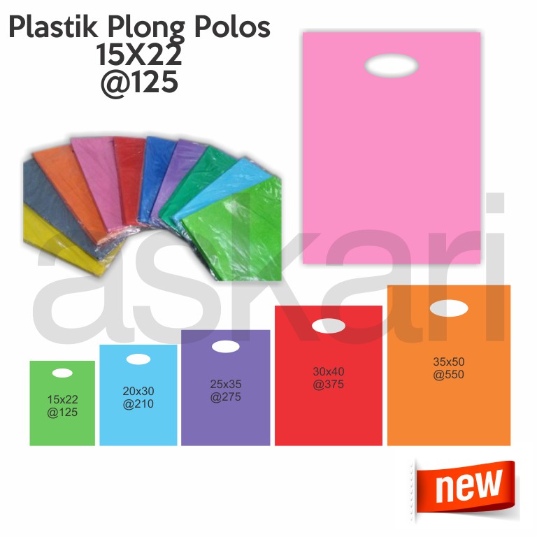 

PLASTIK FASHION 15X22 / PLASTIK PACKING 15X22 / PLASTIK KERUDUNG SATUAN