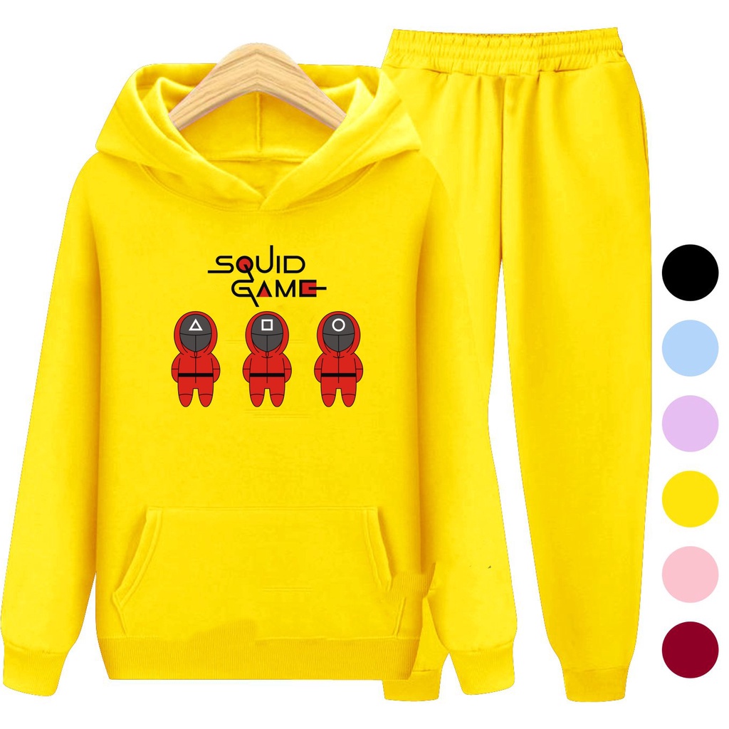 Setelan Sweater Anak + Celana Motif GAME 03 / Set Sweater Hoodie Anak Laki - Laki Perempuan Usia 3-15 Tahun