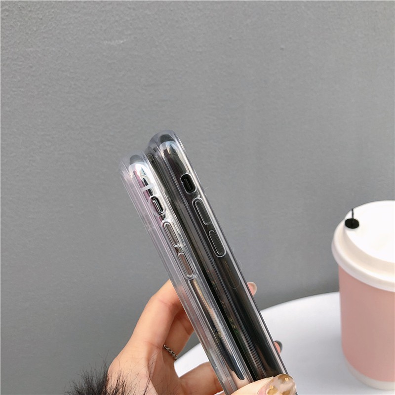 Casing Compatible For iPhone 6 / 6S / 7 / 8 Plus / X Belakang dengan Hiasan Quicksand untuk Cover #G13