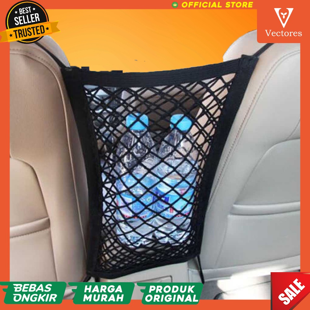 Mobil Car Net Bag Organizer Pocket Kantong Jaring Penyimpanan Barang Murah