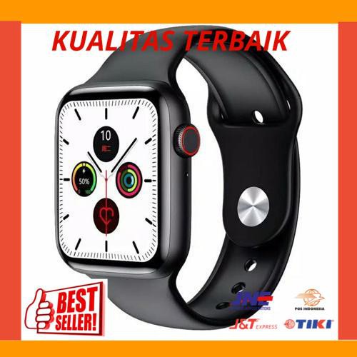 New IWO W26 Series 6 Smartwatch Bluetooth call 1.75 inch 320x385 pixel - Hitam