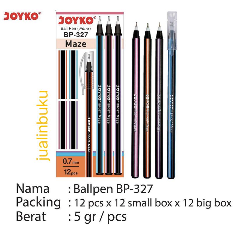 

Pulpen JOYKO Maze BP-327 (1 LUSIN) / Pulpen Murah