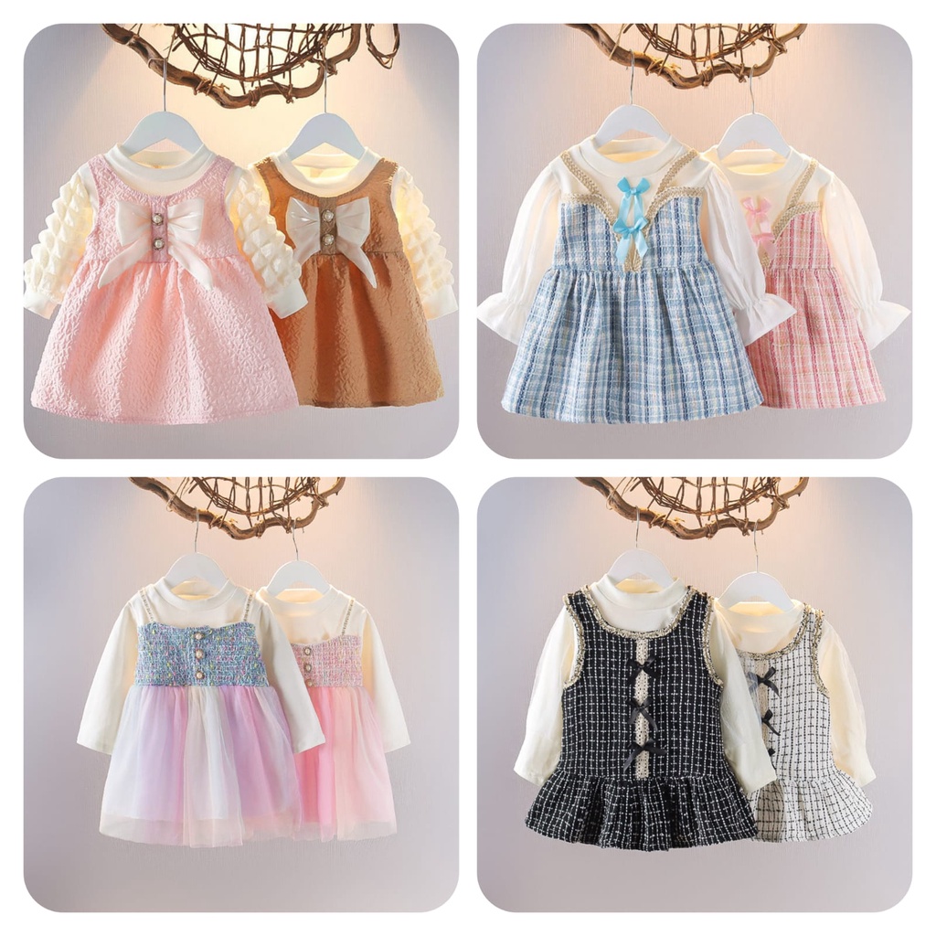 0-4TAHUN DRESS ANAK PEREMPUAN / DRESS BAYI PEREMPUAN / DRESS BABY GIRL IMPORT /DRESS PESTA ANAK BAYI