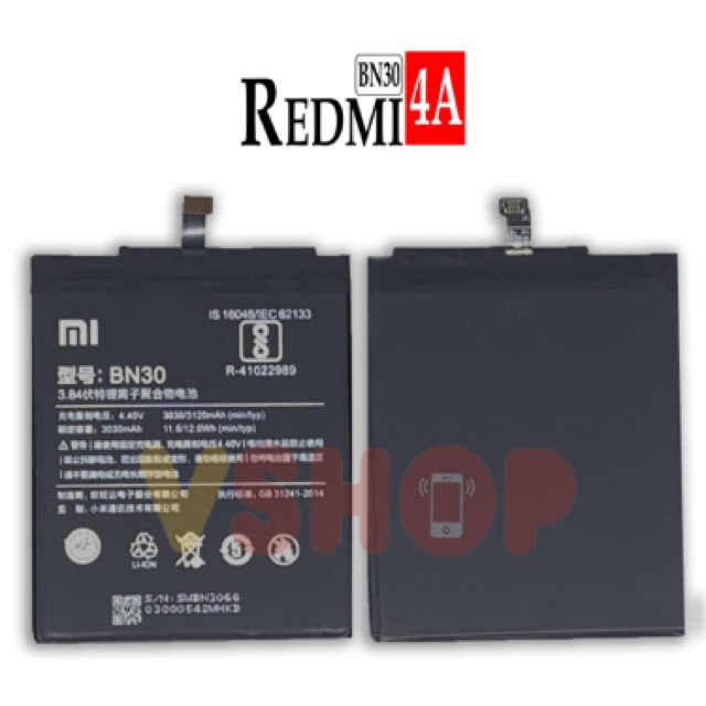 BATERAI BATRE FOR XIAOMI REDMI 4A - BN30 BATTERY