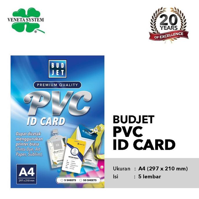 

Kertas Budjet Pvc Bahan Id Card Instan A4 Isi 5 Lembar