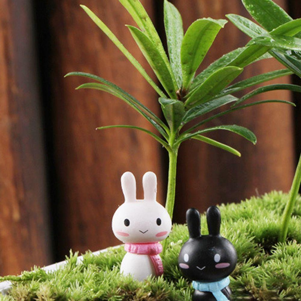 Agustina Kelinci Paskah Miniatur Taman Hewan Lucu Ornamen Bonsai Dekorasi Bunny Micro Landscape