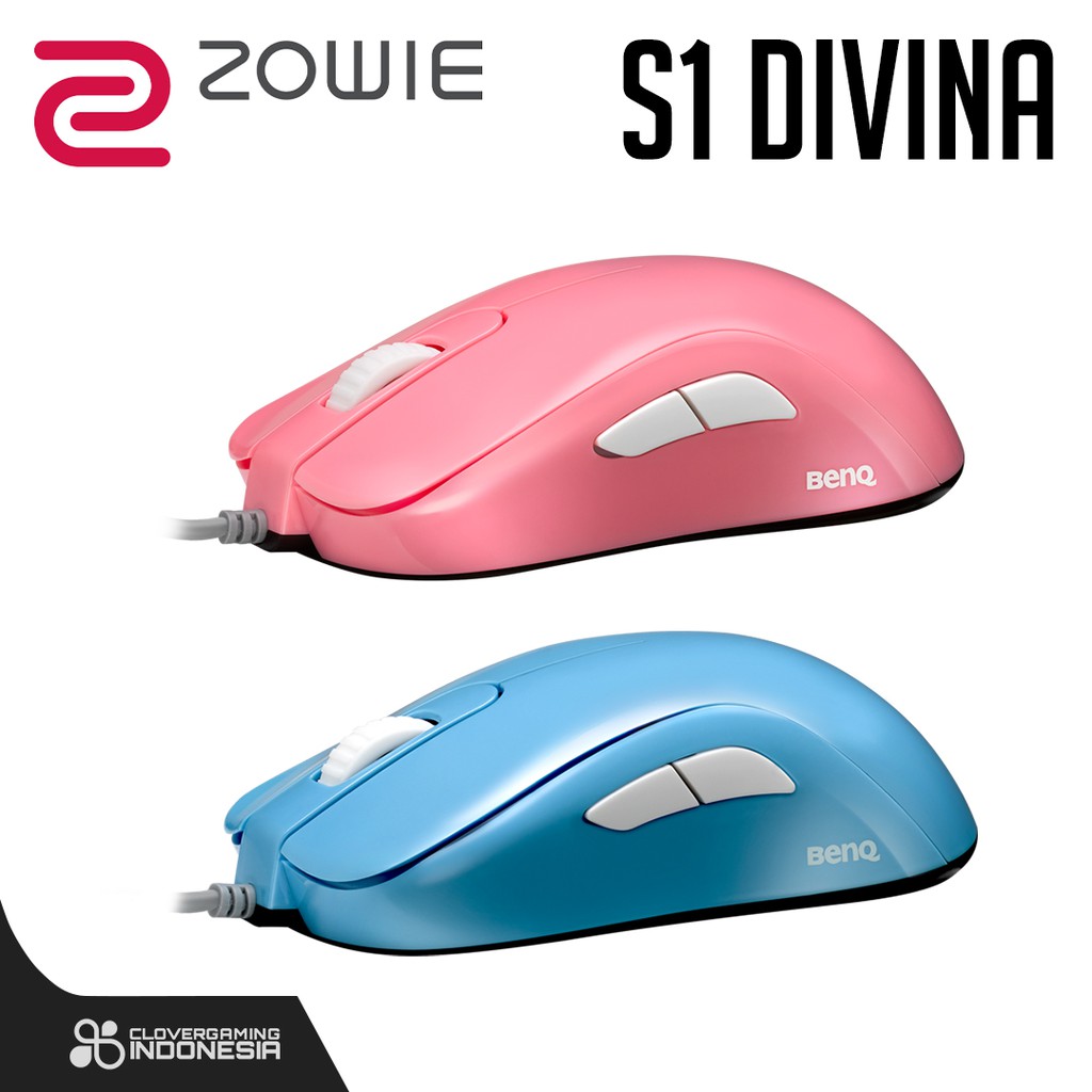 Zowie S1 DIVINA PINK BLUE Mouse for e-Sports - S Series Gaming Mouse