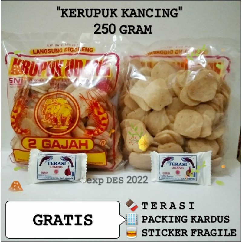 

KERUPUK UDANG CAP DUA GAJAH KANCING