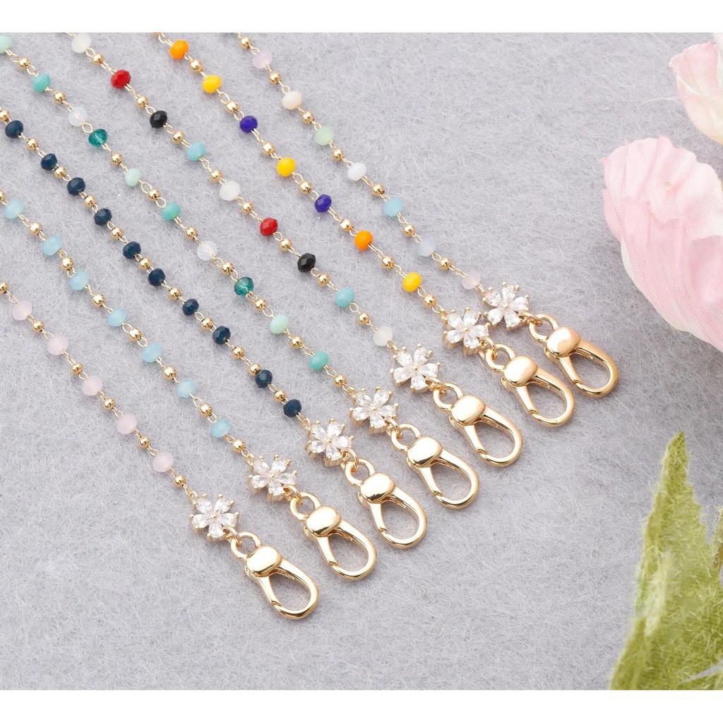 [DIY Aksesoris] Eyeglass / Mask Strap Chain Exclusive 18K Gold Plated Rantai Masker / Kacamata M837