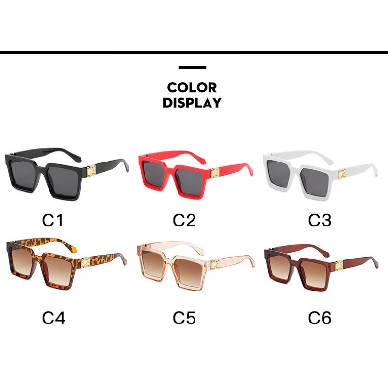 Kacamata【16】ins retro fashion men and women sunglasses