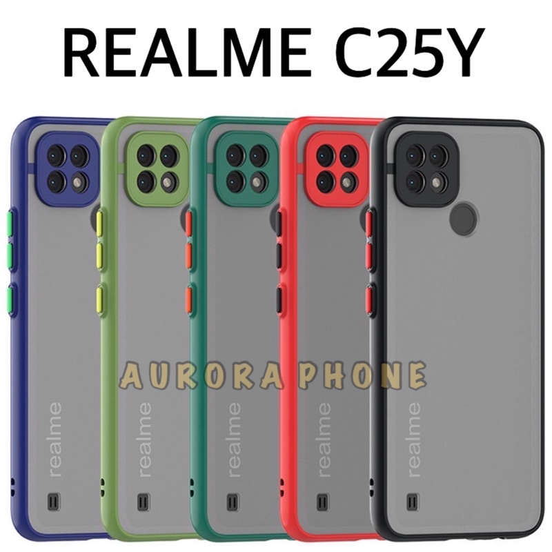 Soft Case Realme C25Y Cover Frosted Camera Protection Casing Realme C25Y Soft Case Frosted Realme C2