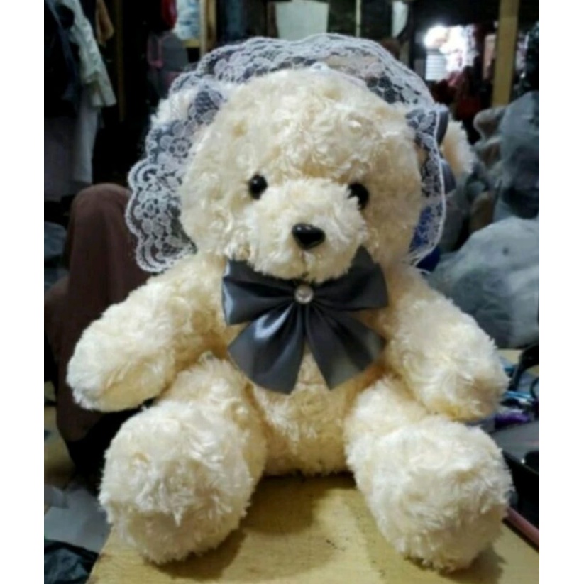 &quot;aurabagss&quot; - Tas Wanita Tas Selempang Beruang Medley Teddy Bear Bulu Lucu Imut Gemoy Selempang Beruang / Tas Bulu Beruang Pita Abu