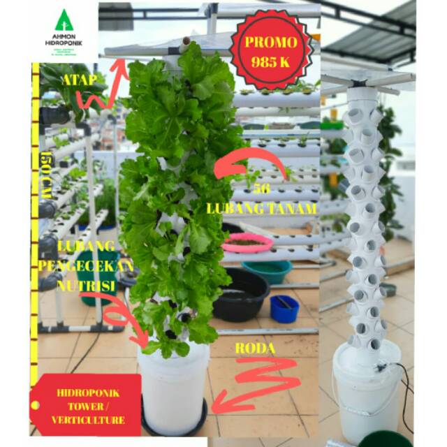 Hidroponik set / hidroponik tower