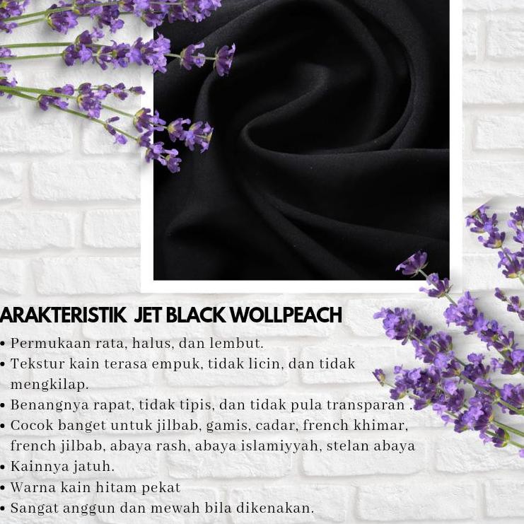 Brand RAMADHAN BAHAN JETBLACK WOLFIS KAIN JETBLACK JETBLACK LEUWITEX JETBLACK PREMIUM JETBLACK HITAM