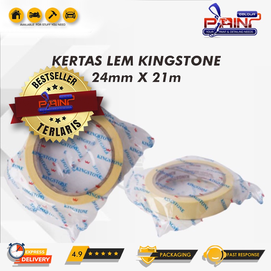 Masking Tape | Lakban Kertas | Kertas Lem Voltan 1 Inch (21mm x 13meter) 15 Yard