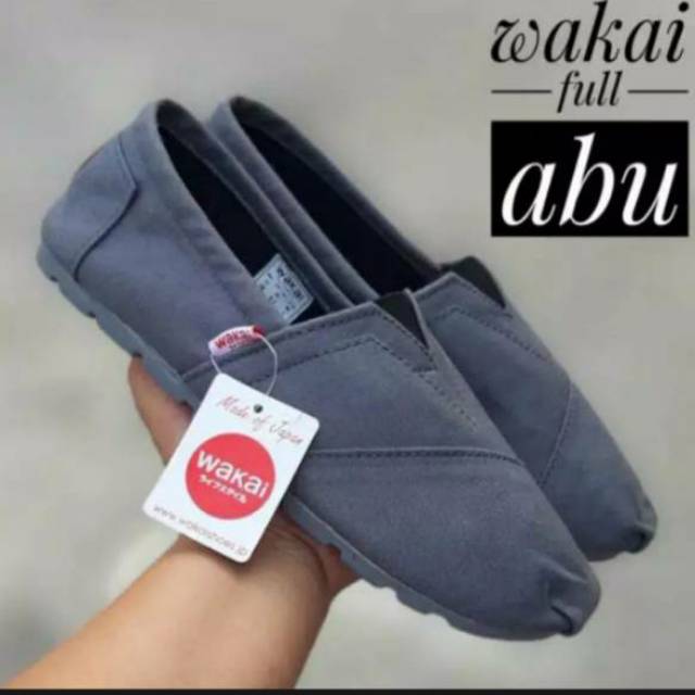 Termurah Slip-on Wk pria dan wanita full abu Termurah