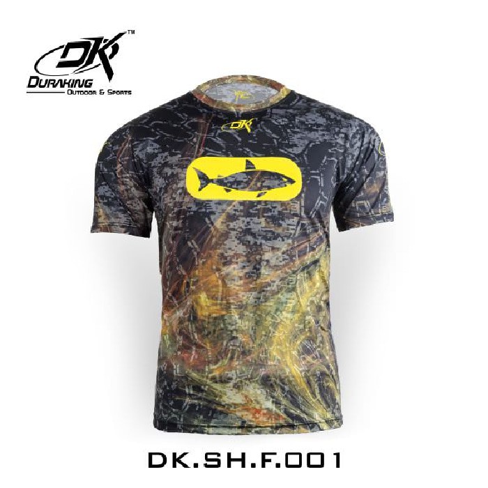 DK Fishing Jersey SS  Shark Camou Black
