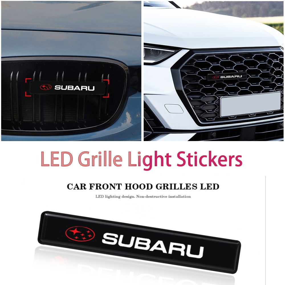 Subaru Lampu LED Logo Untuk Dekorasi Kap Depan Mobil BRZ WRX STI XV Impreza Forester Hot Wheels