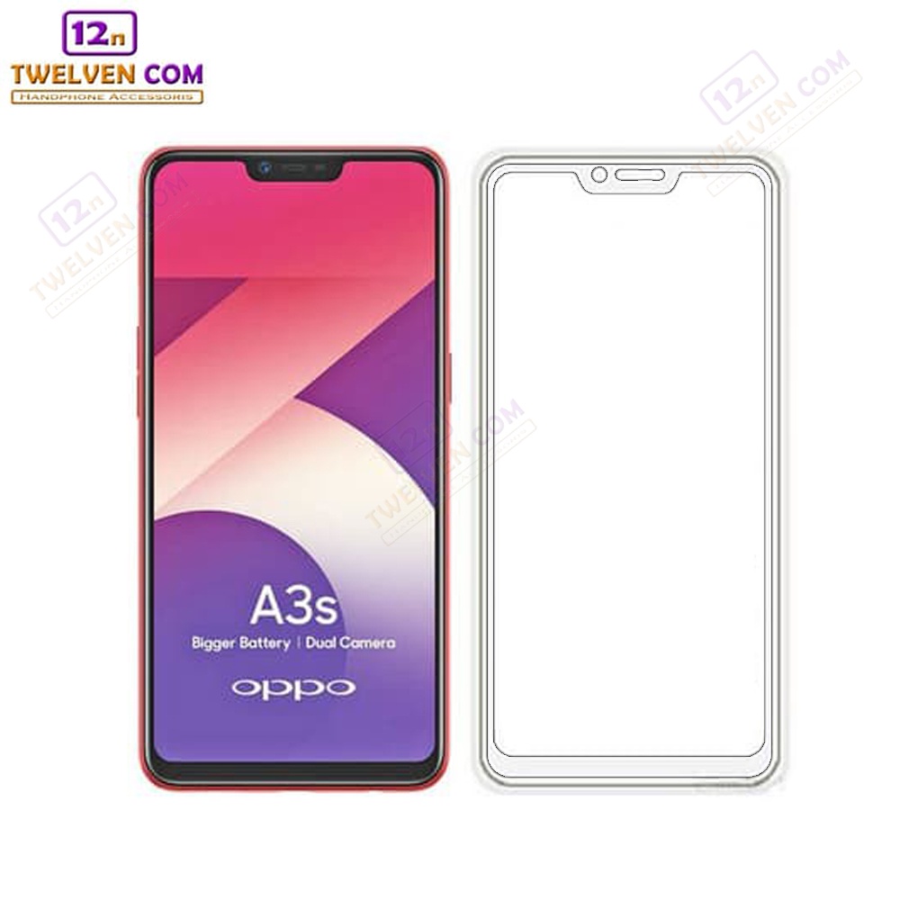 [FLASH SALE] zenBlade 5D Full Cover Tempered Glass Oppo A3s - Putih