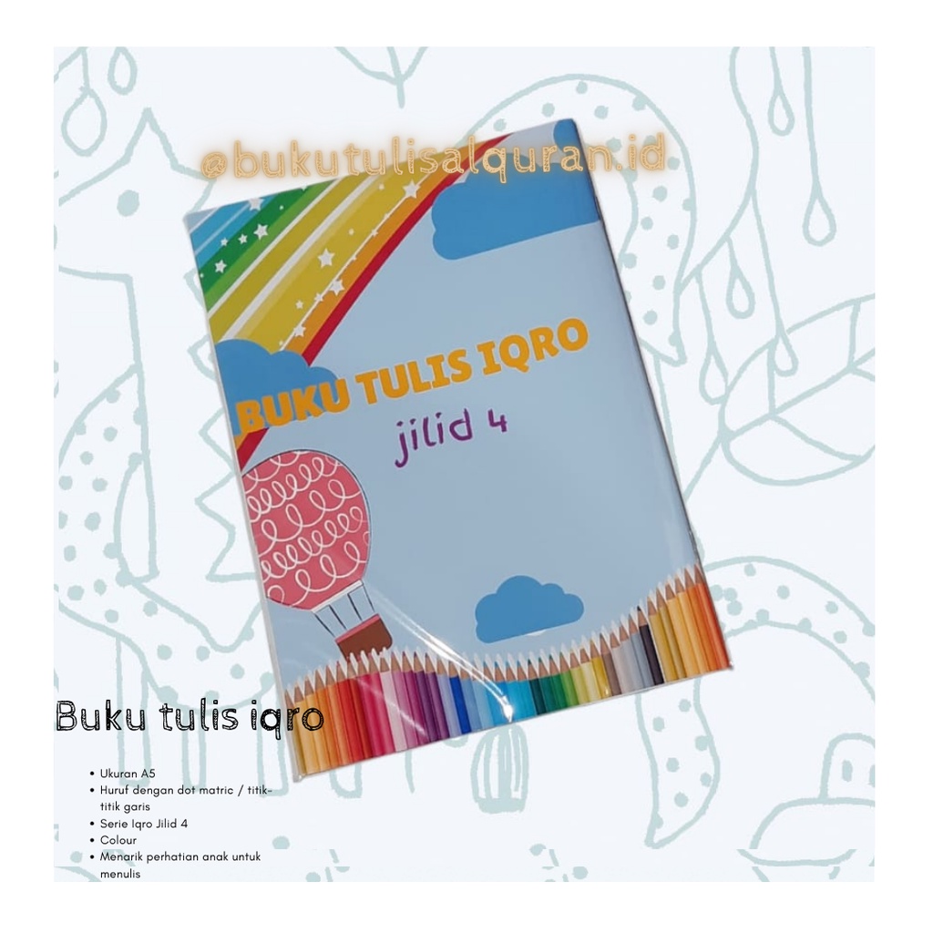 

Buku Tulis Iqro Ukuran A5 Colour Jilid 4