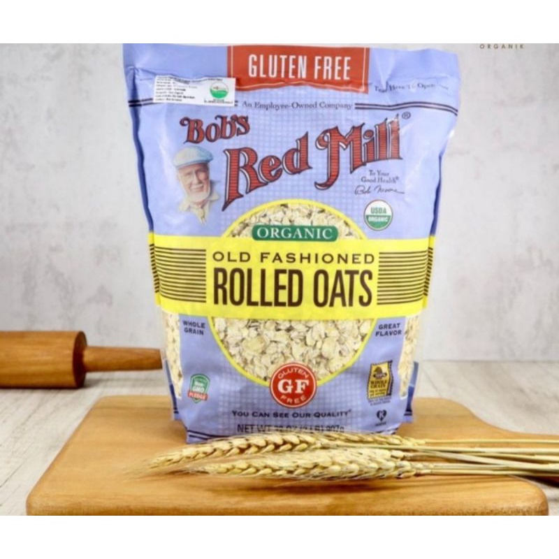

Bobs red mill organic old fashioned rolled oats 907 gr | gluten free