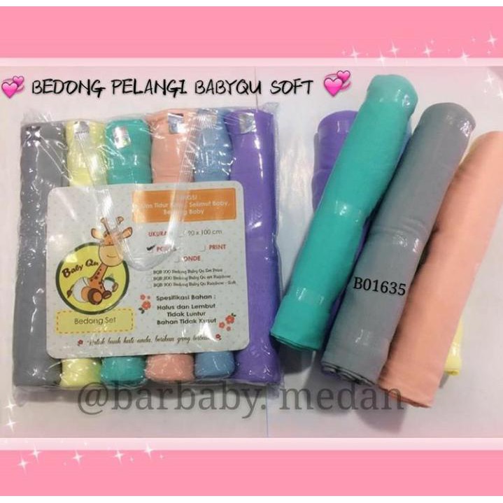 6 Pcs Baby Qu Bedong Soft