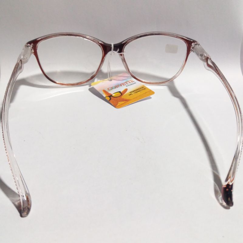 Kacamata MINUS Frame Cat Eye -0.50 sd -4.00 Wanita