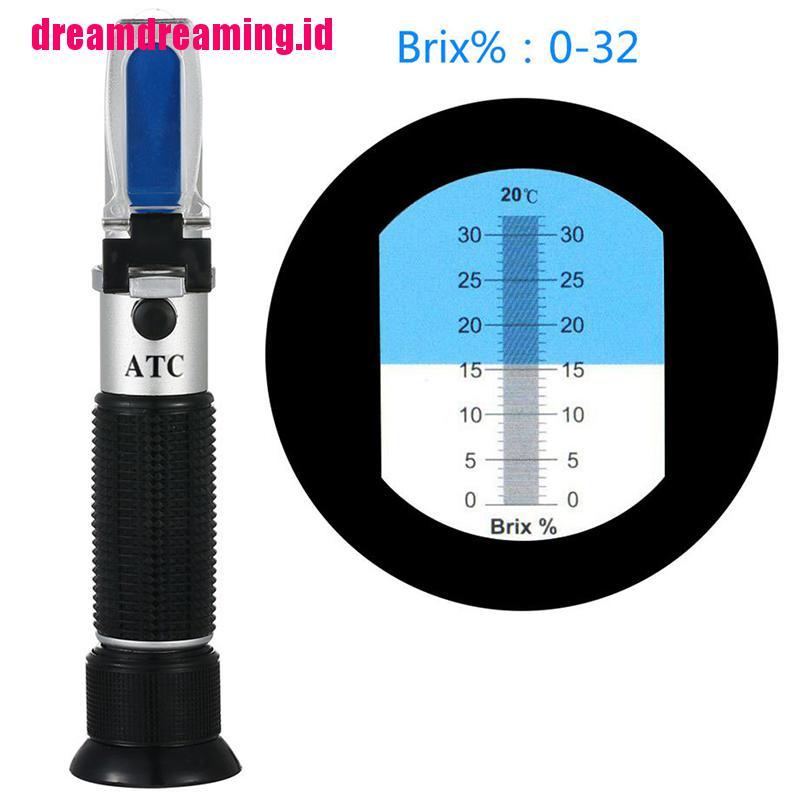 (dreamdreaming.id) Refraktometer Pengukur Kadar Gula / Alkohol 0-32%