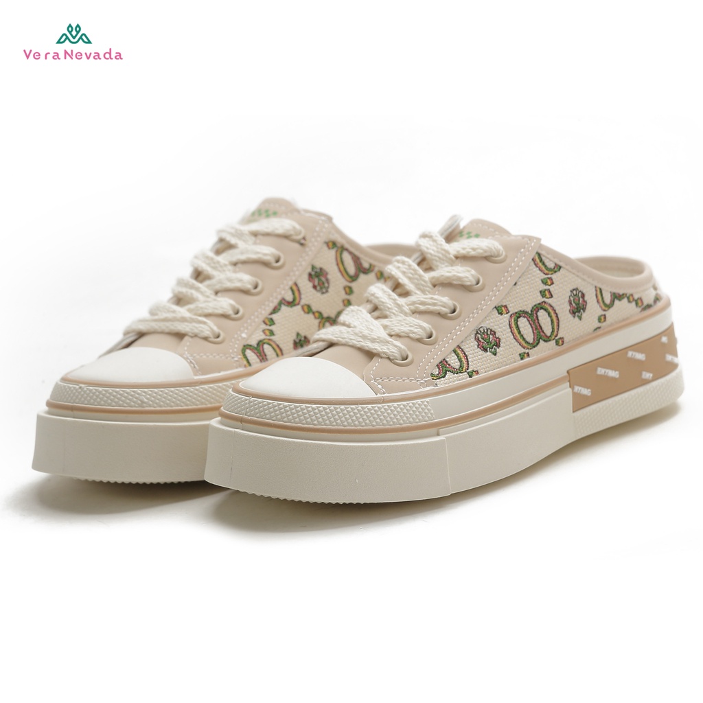 Vera Nevada Sepatu Sneakers Wanita Sport Shoes VN1215-CREAM