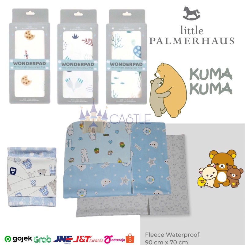 Castle - Little Palmerhaus Wonderpad - Protector Pad KUMA KUMA - Perlak Baby Waterproof Alas Ompol Anti Air