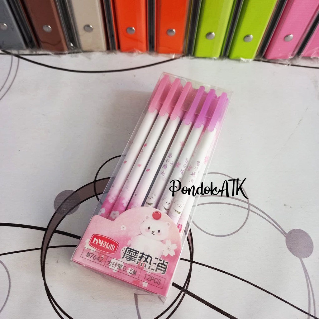 Erasable Gel Pen Pulpen Bisa dihapus Pulpen Bolpen Penghapus Pulpen Hapus Murah Ecer 1 pcs