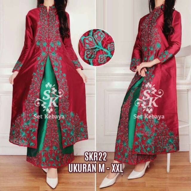 Abaya Taveta bordir Kerancang