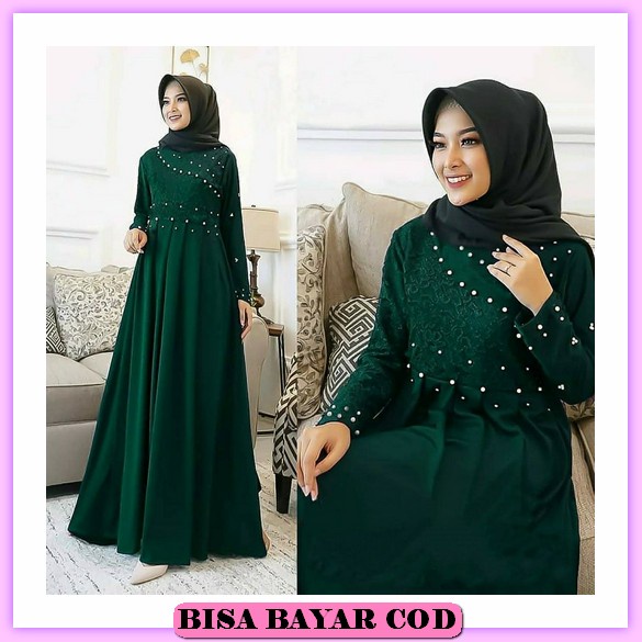 Gamis Wanita Dewasa Big Size Putih Premium Korean Style Kekinian J6U1 2022 Remaja Polos Terkini Cewe