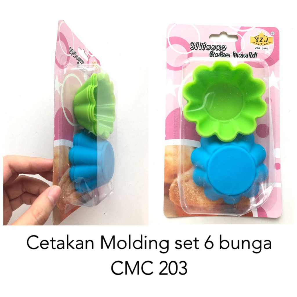 Cetakan Molding Set 6 Bunga /Kupu/Cetakan Molding Coklat / Cetakan Molding Kue /Silicone Cake Mould