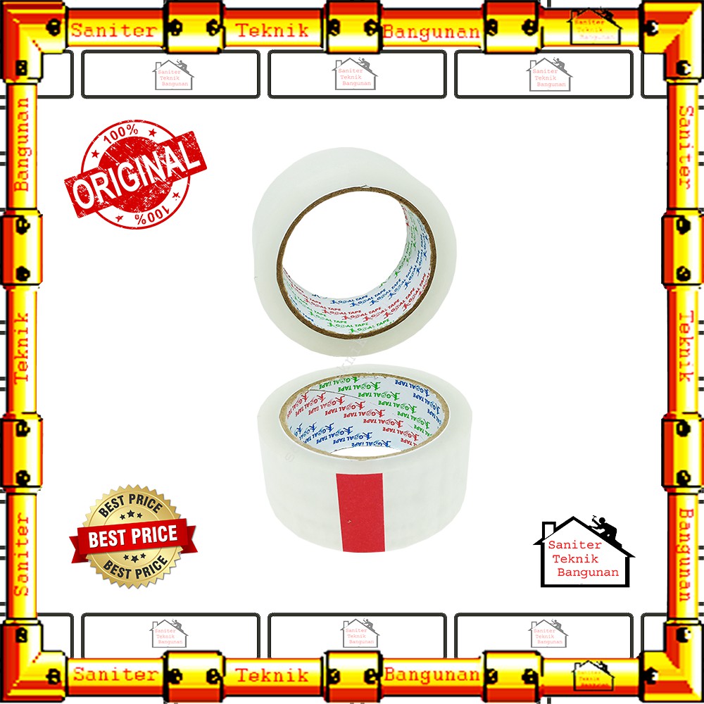 Lakban Bening 2 Inch Tebal Goal Tape