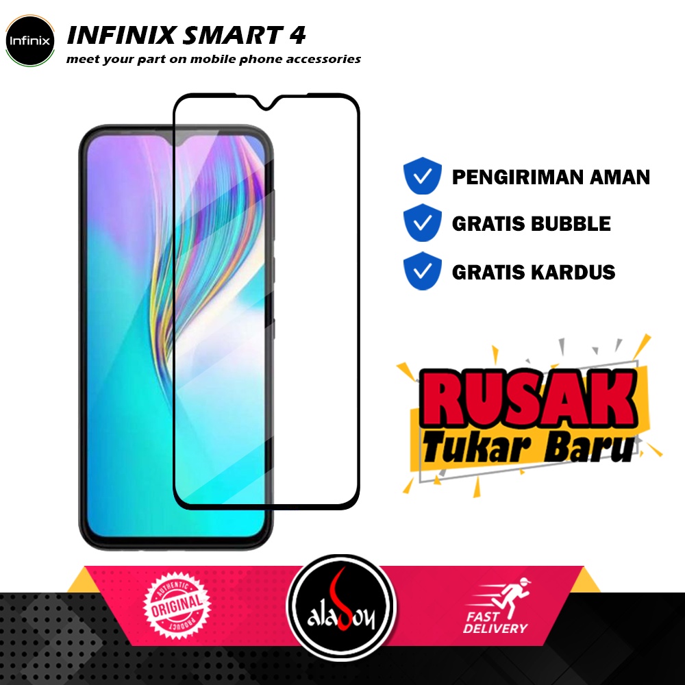 Tempered  Glass Infinix Smart 4 Anti Gores Screen Protector Layar