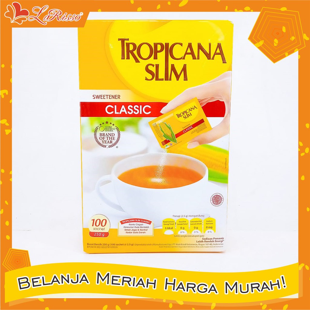 

TROPICANA SLIM SWEETENER 100'S