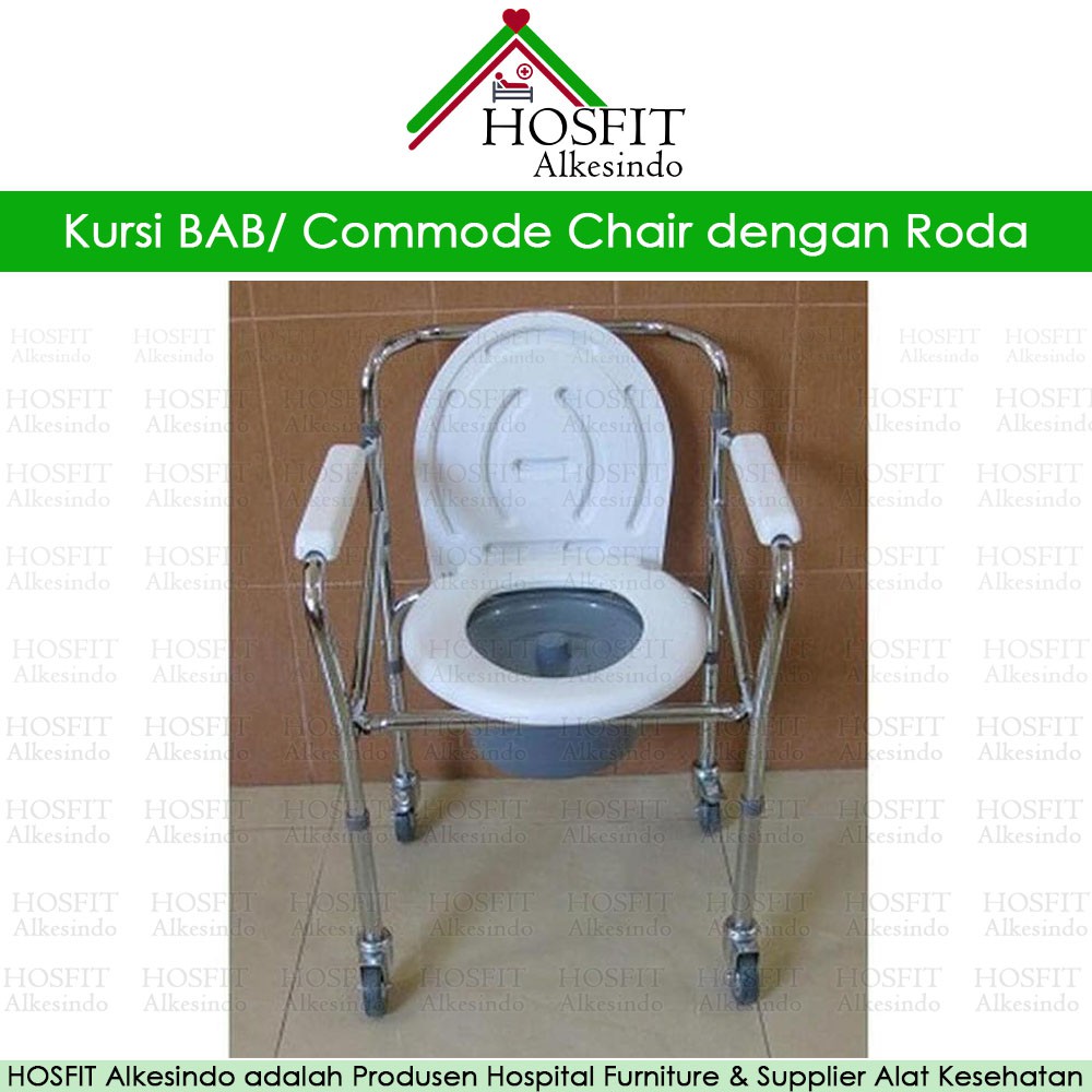 Sella Commode Chair Roda | Kursi BAB Standard Sellaco