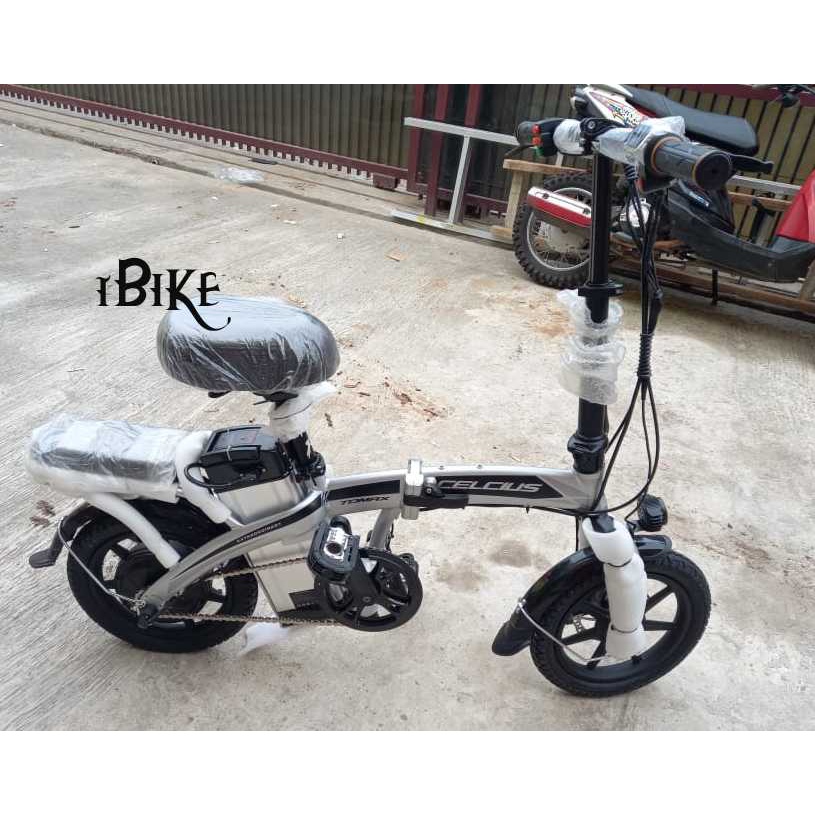 E-Bike Sepeda Lipat Elektrik/Folding Bike Celcius Electric Tomax 14'' sepeda listrik murah, motor listrik murah, motor aki, sepeda dewasa, sepeda anak limited