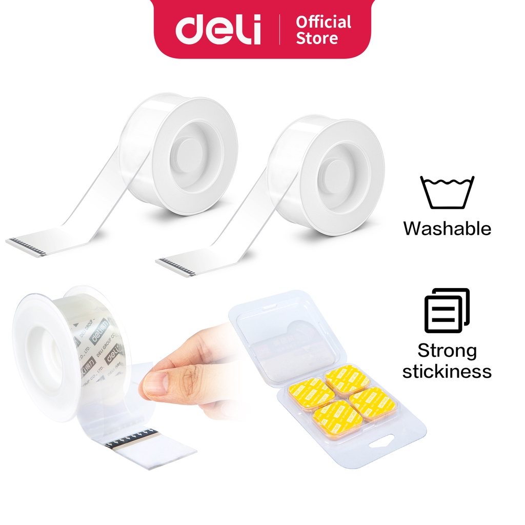 

Deli Double-sided Transparent Tape Double Tape Bening 3cm 3m 3cm 5m 28mm 28mm 33601 33612 33607