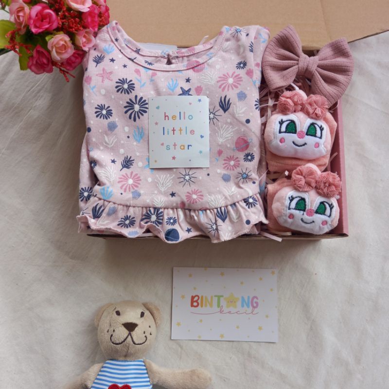 NEW |MOTHERCARE GIRL |HAMPERS MOTHERCARE| HAMPERS BABY |BABY HAMPERS |HAMPERS BAYI| KADO LAHIRAN| BABY GIFT-Dress bunga 3-6m