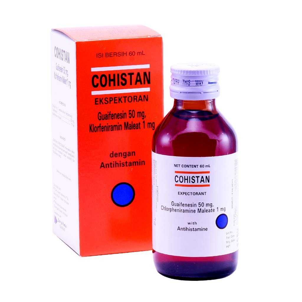 COHISTAN EKSPEKTORAN SYRUP 100 ML - Obat Batuk Berdahak 60 ML Anak Sirup