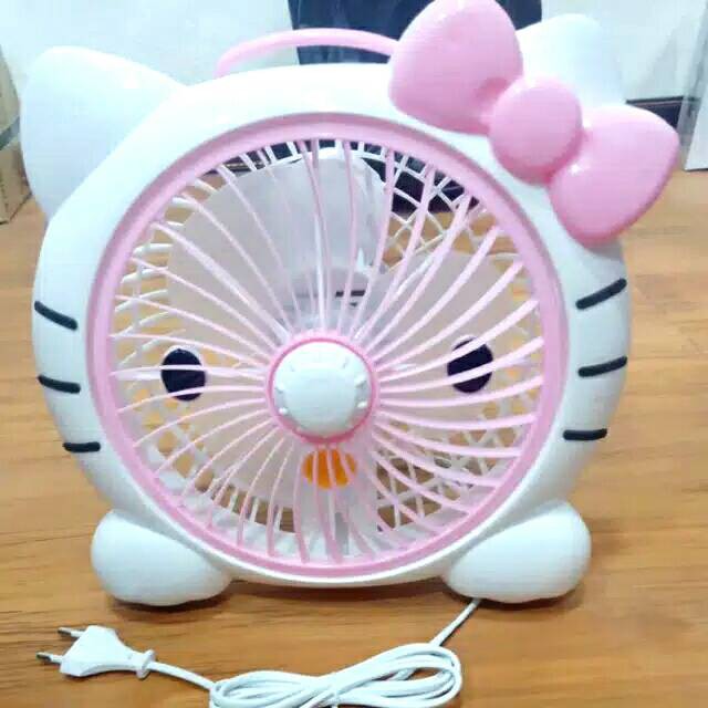 KIPAS ANGIN MEJA MINI HELLO KITTY KIPAS ANGIN KARAKTER PORTABLE