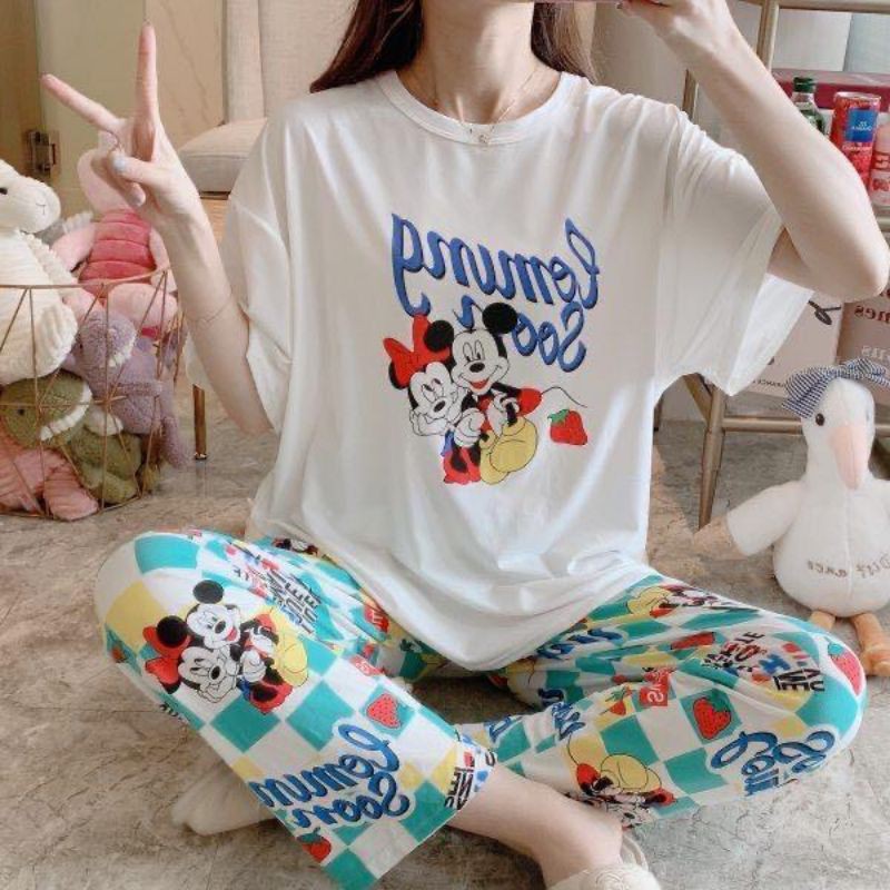 Baju tidur Cp piyama bahan spandek halus adem import