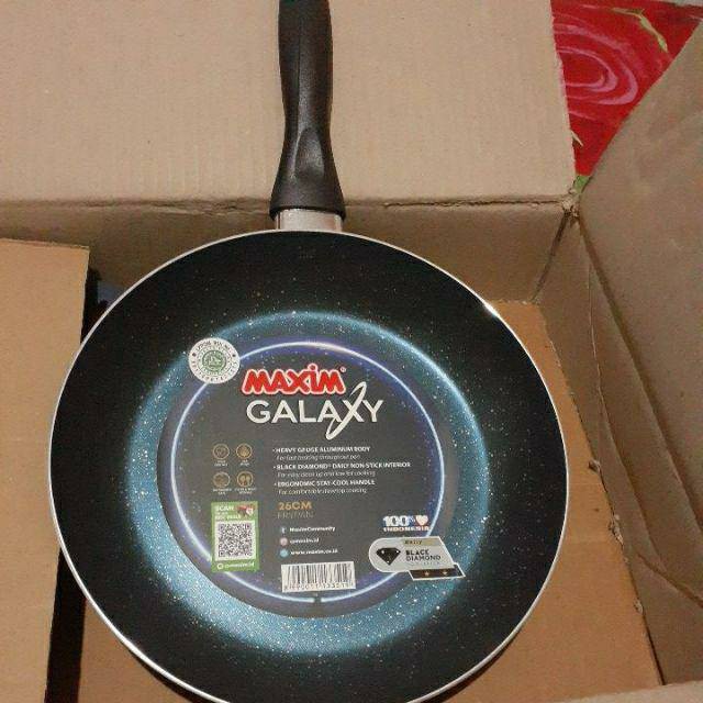 MAXIM GALAXY 26CM FRYPAN NGLX-FP26-P-TS-W Wajan Anti Lengket