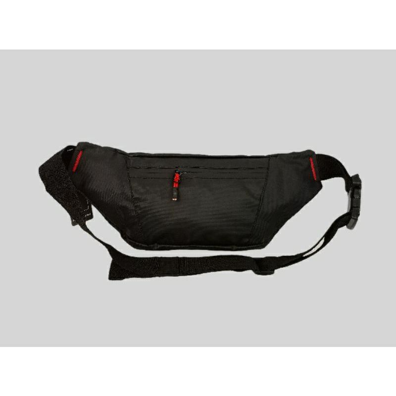 HEAVY Waistbag black waterprooff | Tas pinggang | Tas pria