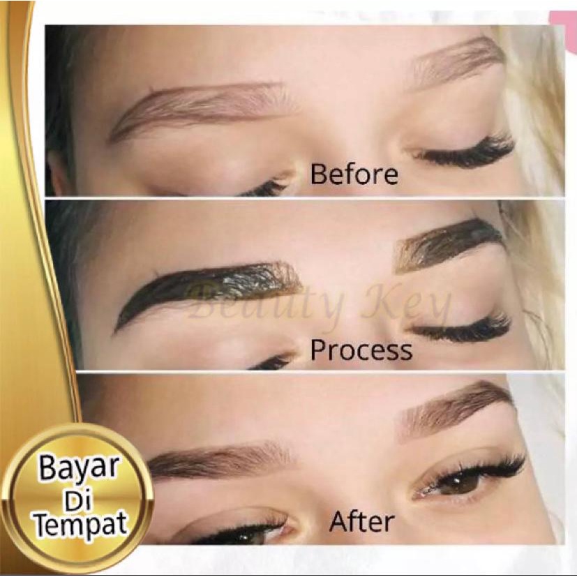 CS1-Henna Alis Al Latif/Azzahra Coklat dan Hitam Tahan Lama Halal Alis Cetar Makeup Natural PROMO-COD