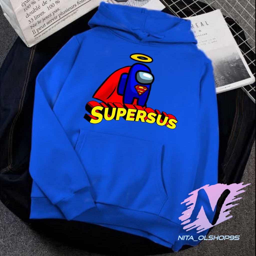 HOODIE ANAK SUPERSUS SWEATER AMONG US SUPERMAN